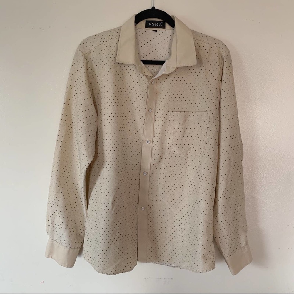 VSKA Button Up Polka Dot Shirt